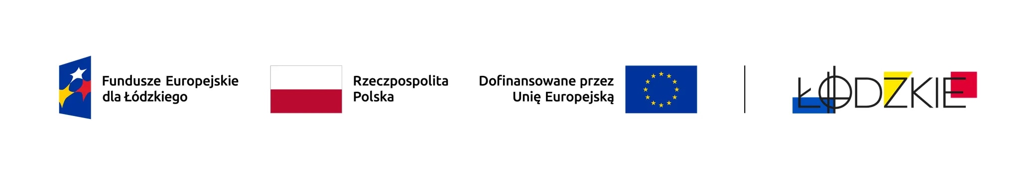 Znaki: Fundusze Europejskie dla Łódzkiego, Rzeczpospolita Polska, Dofinansowane przez Unię Europejską, Województwo Łódzkie